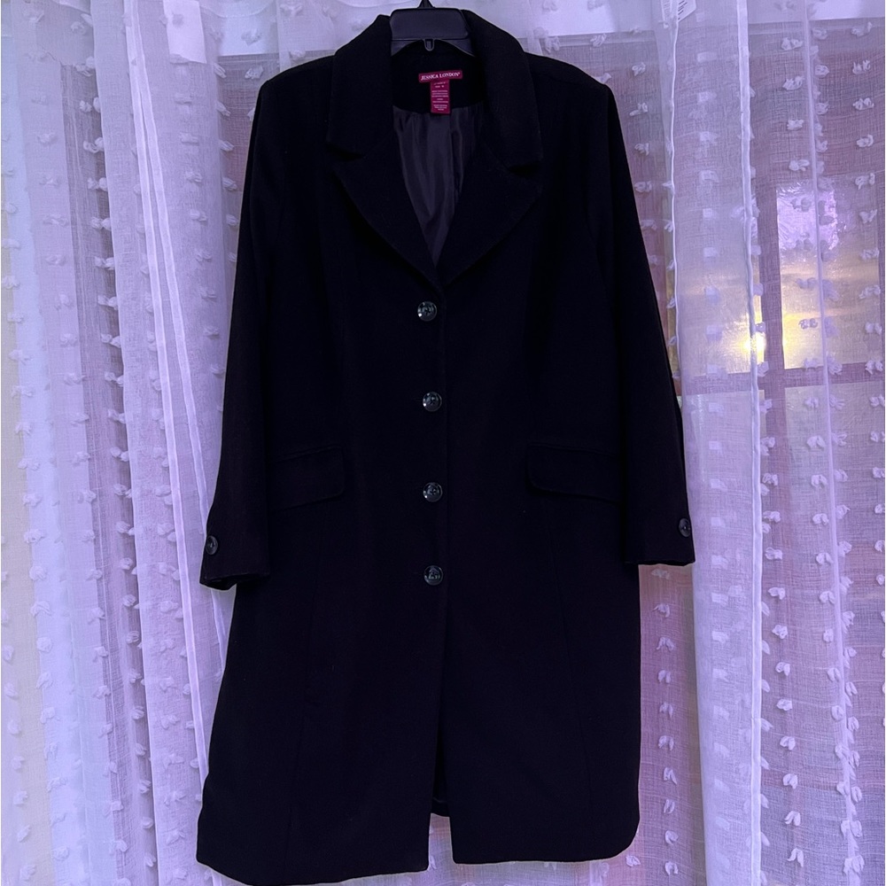 Long Mixed Wool Coat - image 1